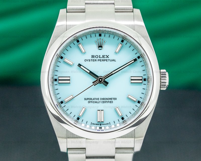 (36181) Rolex 126000 Oyster Perpetual 126000 36MM SS TURQUOISE BLUE UNWORN