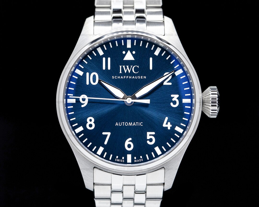 IWC Big Pilots Watch IW329304 43mm Blue Dial Bracelet Ref. IW329304