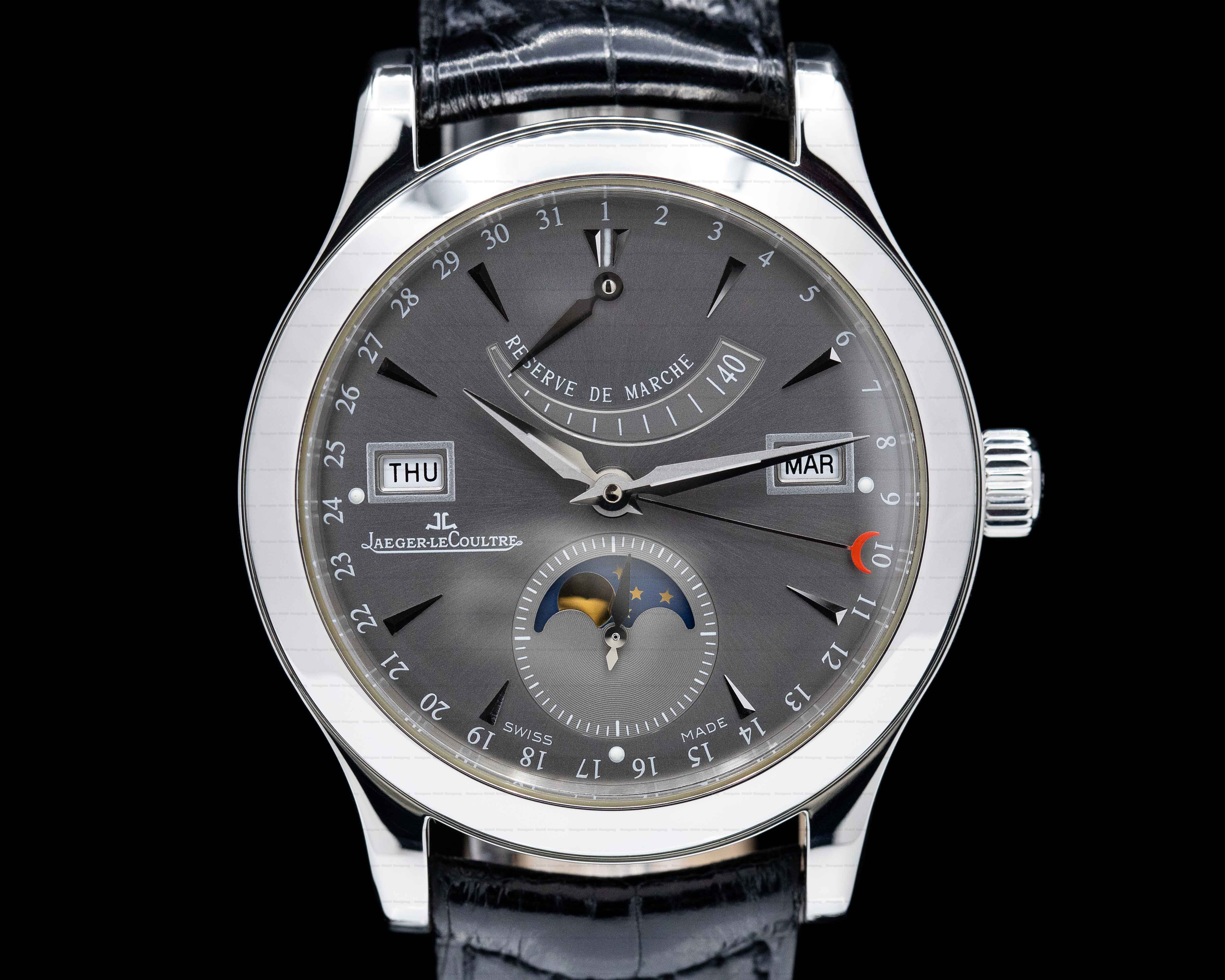 Jaeger LeCoultre Master Calendar SS Ruthenium Dial LIMITED EDITION Ref. 151.84.4A