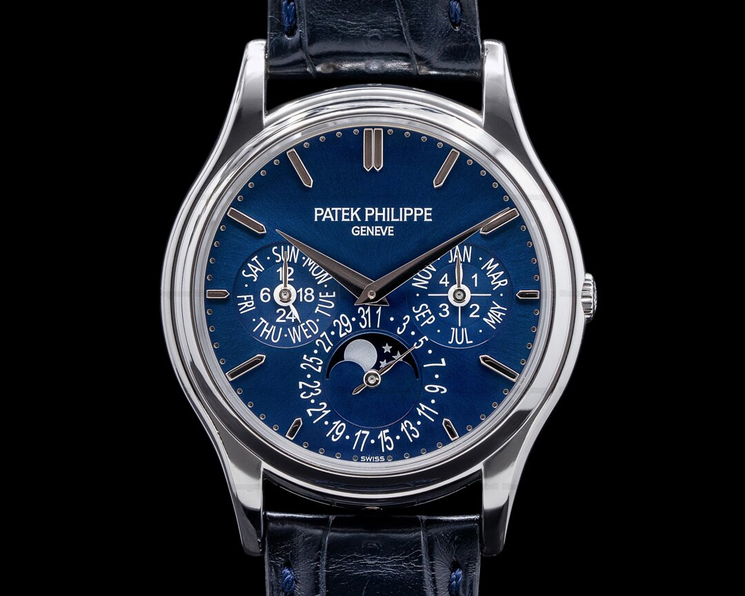 Patek Philippe Perpetual Calendar Platinum Blue Dial 5140P Ref. 5140P-001