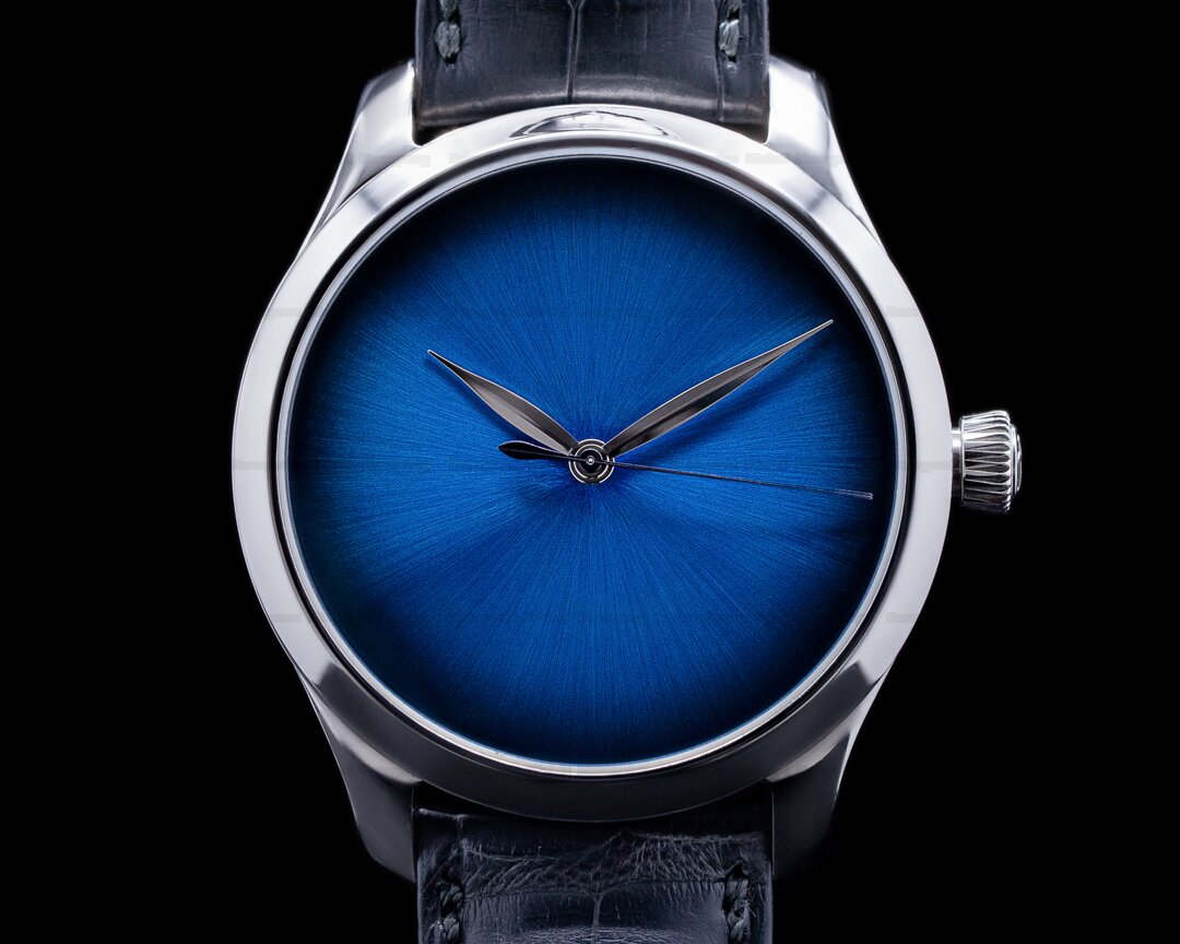 H. Moser and Cie. Endeavour Centre Seconds Funky Blue Fume Dial SS LIMITED Ref. 1200-1218