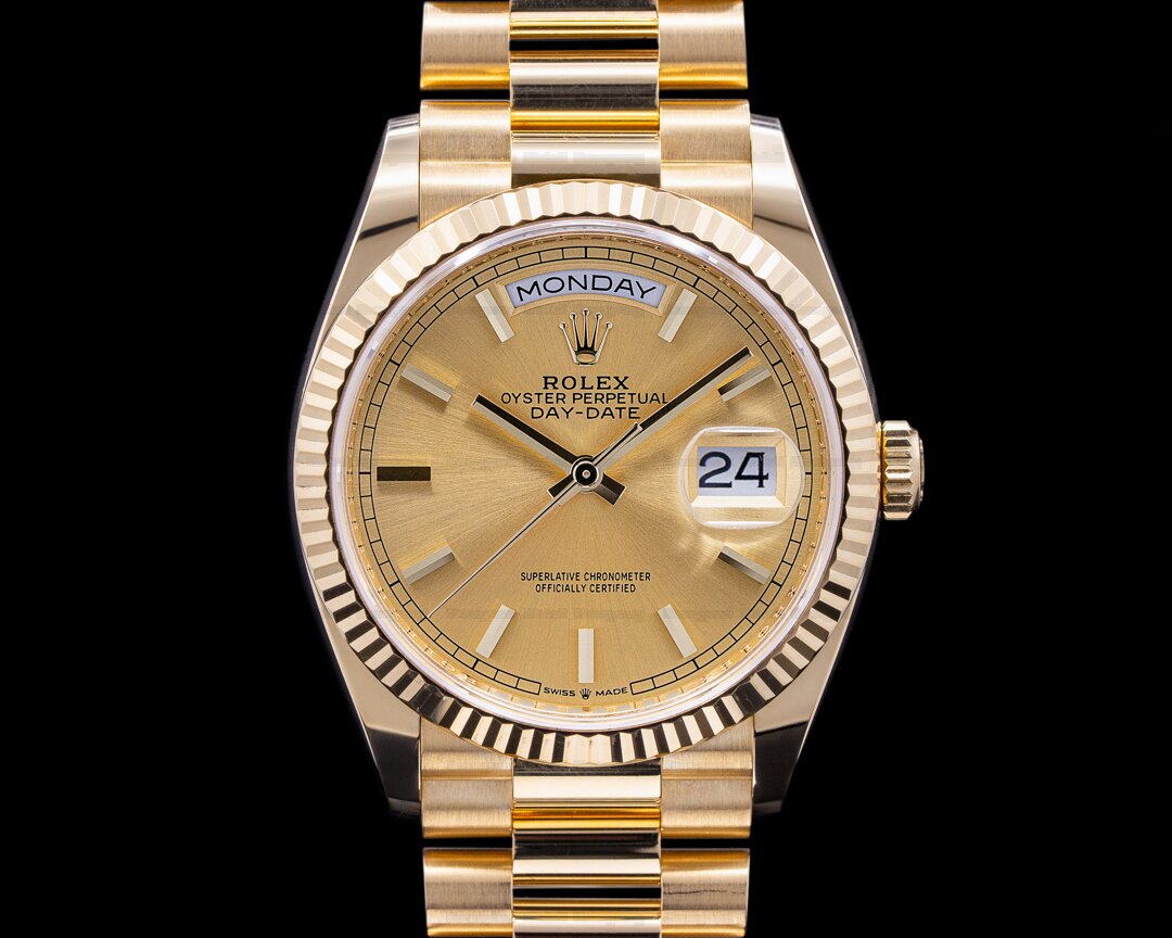 Rolex Day Date President 128238 18K Yellow Gold Champagne Dial Ref. 128238
