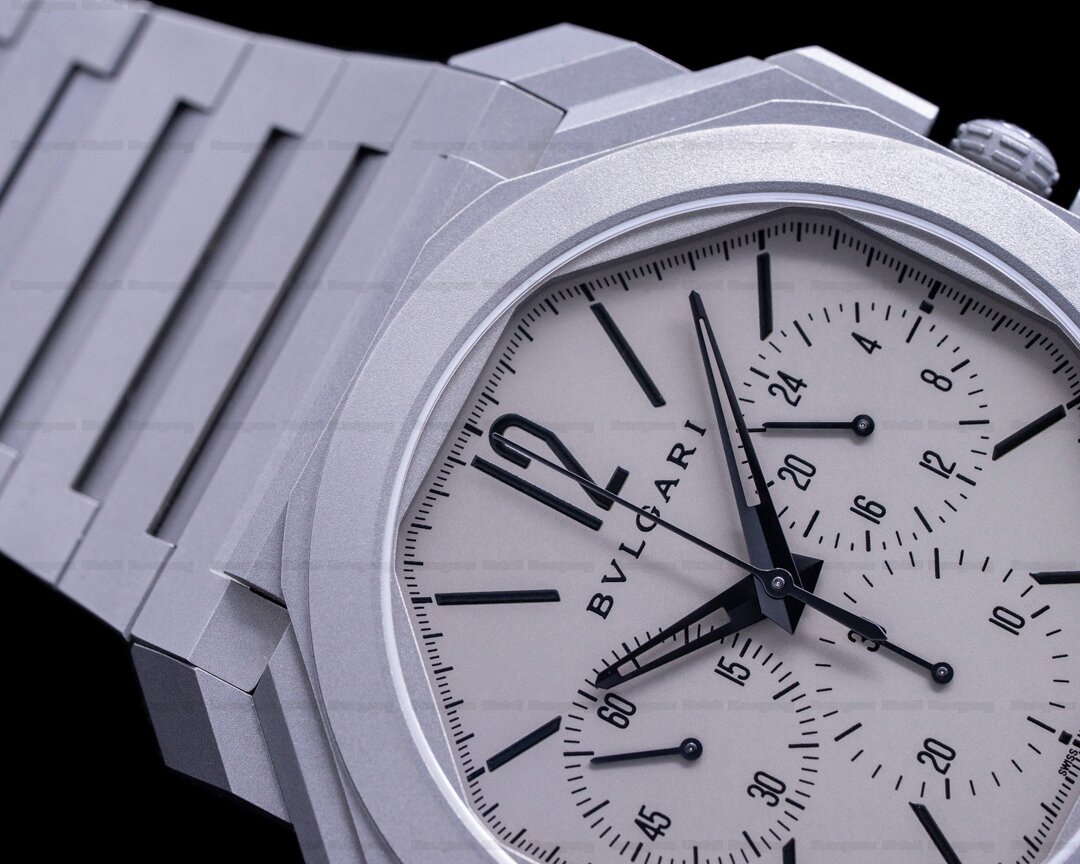 Bulgari Octo Finissimo Chronograph GMT Titanium Grey / Black 42MM Ref. 103068