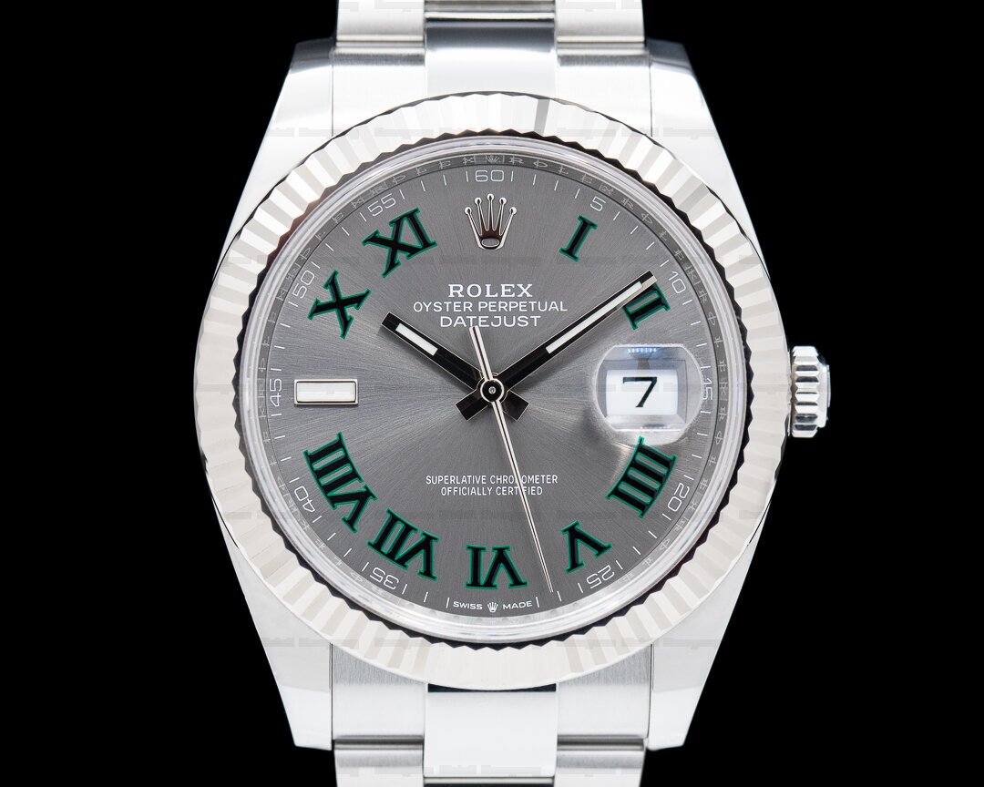 Rolex Datejust 41 126334 Wimbledon Dial Oyster Bracelet Ref. 126334