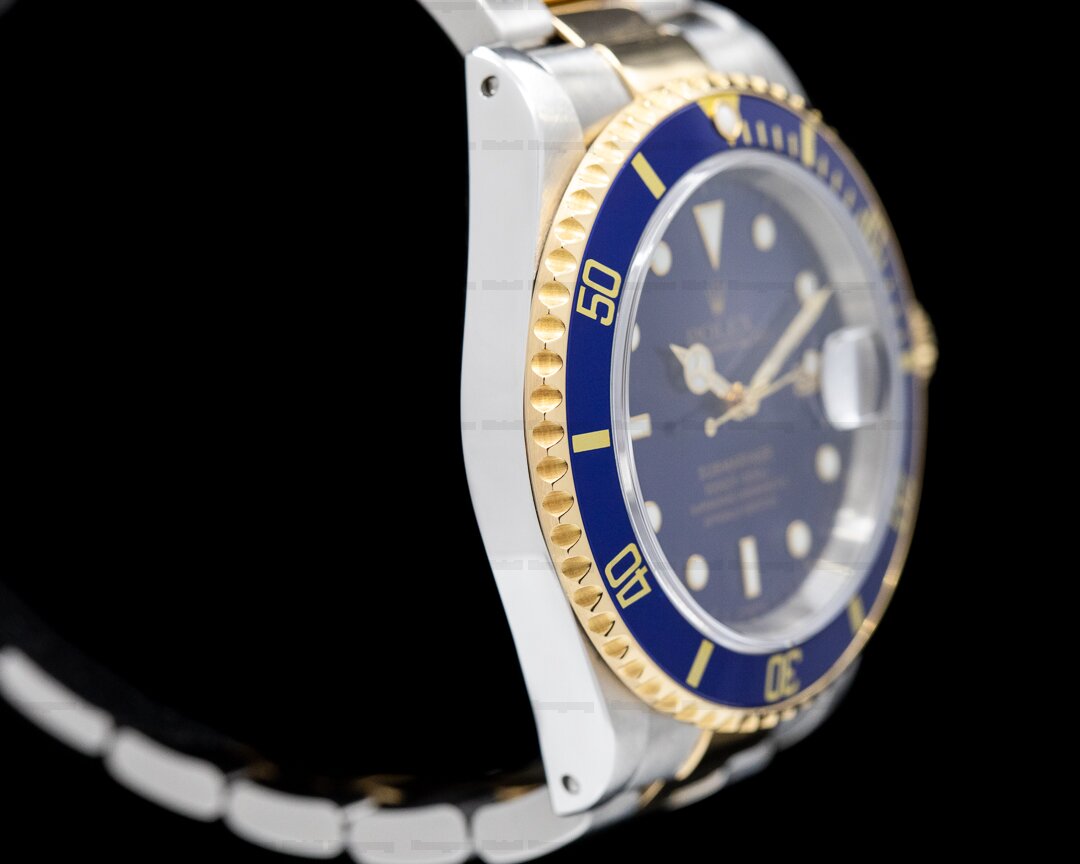 Rolex Submariner 16613 Blue Dial SS / 18K BOX & PAPERS Ref. 16613