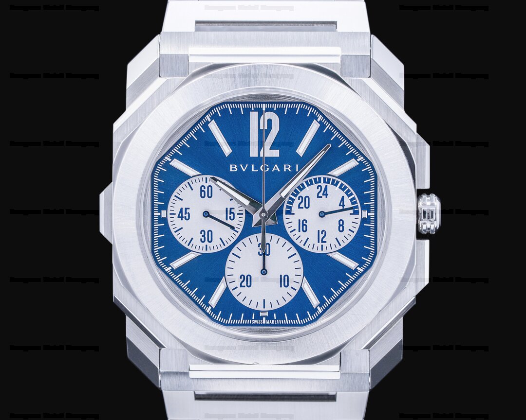 Bulgari Octo Finissimo Chronograph GMT SS / Blue Ref. 103467