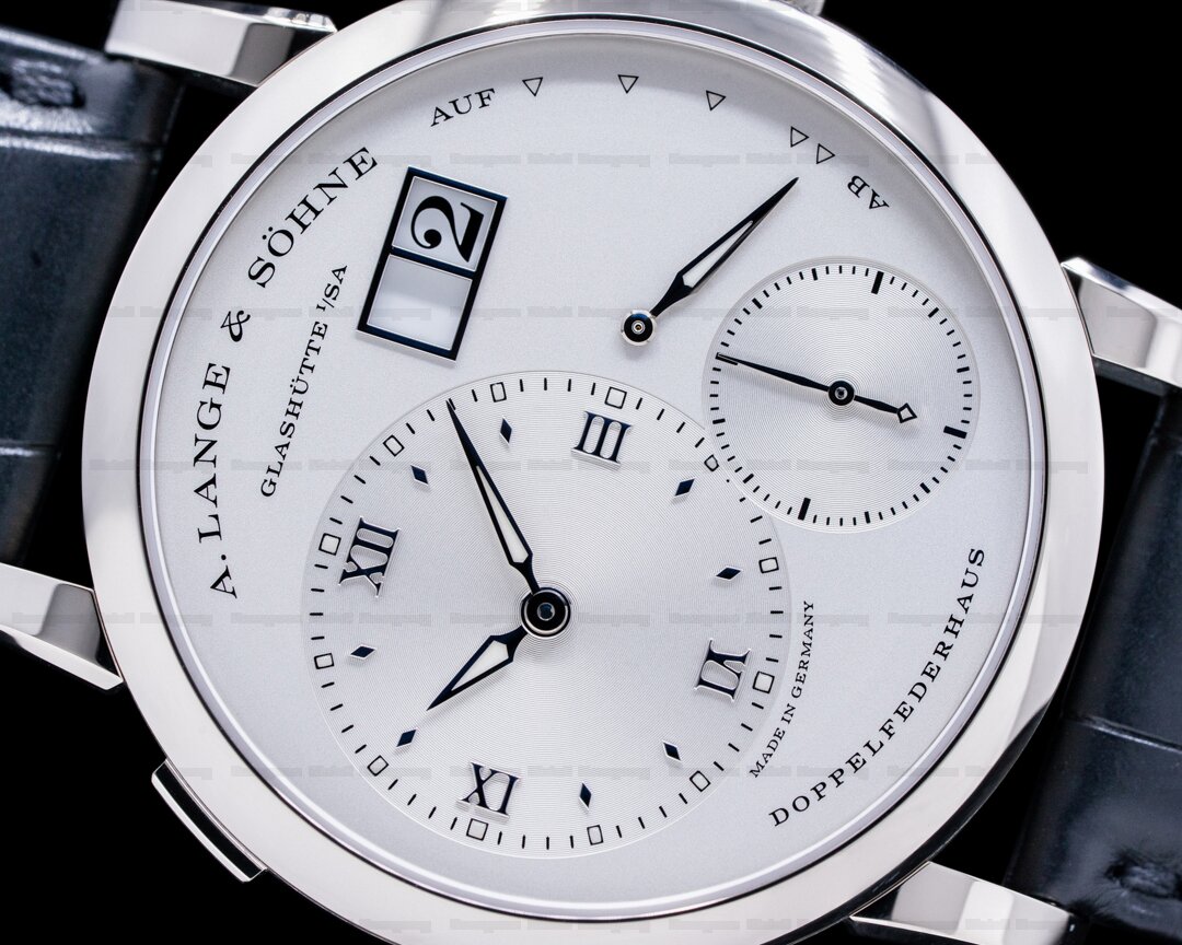 A. Lange and Sohne Lange 1 191.039 18K White Gold Silver Dial Ref. 191.039