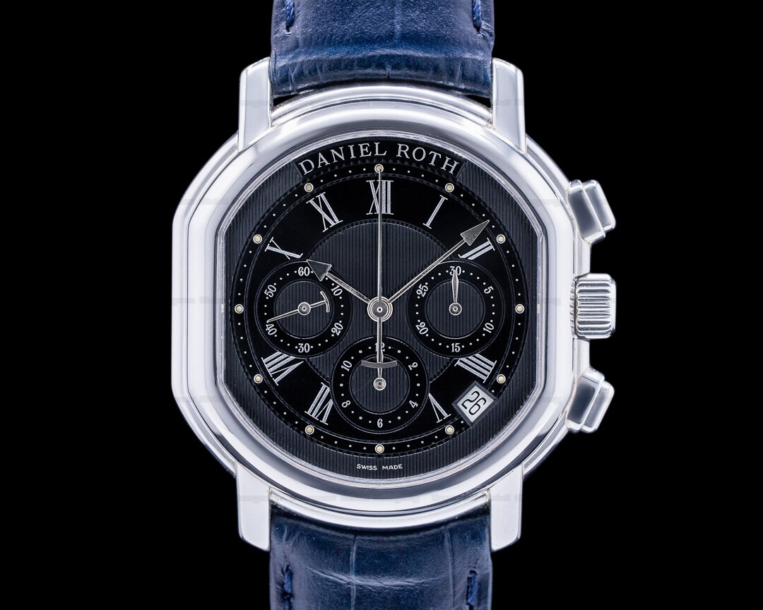 Daniel Roth Masters Chronograph Automatic Black Dial SS S247 Ref. S247