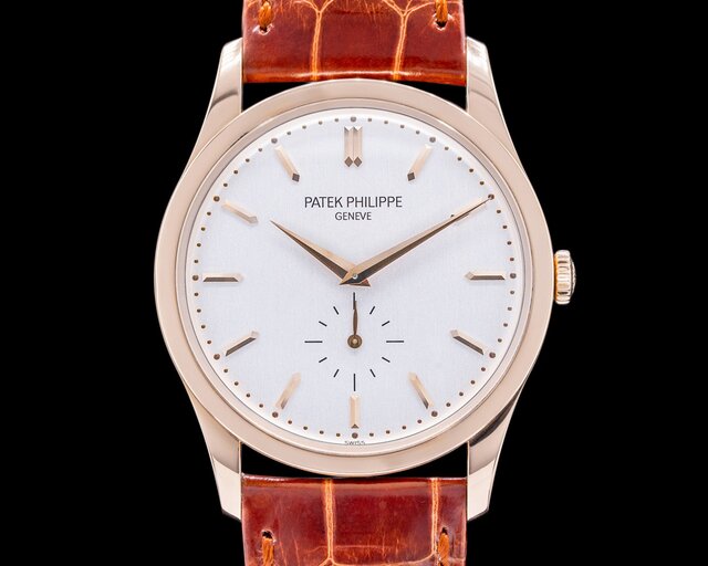 Patek Philippe Complications men's watch in 18k rose gold, self-winding.