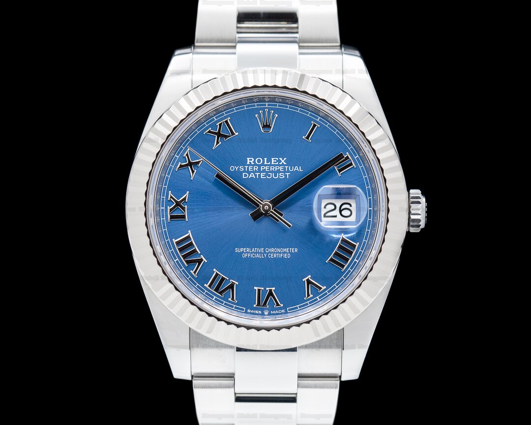 Rolex Datejust 41 Blue Roman Numerals SS / SS 2022 Ref. 126334
