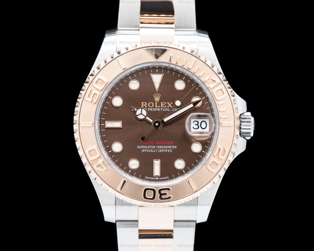 Rolex Yachtmaster Midsize 18K Rose Gold / SS Brown Dial 2021 Ref. 268621