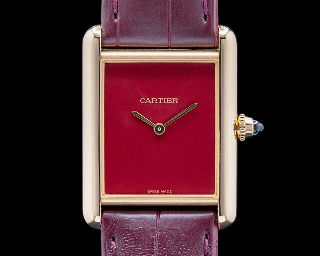 Authentic Cartier Must De black snake leather mini key ring photo