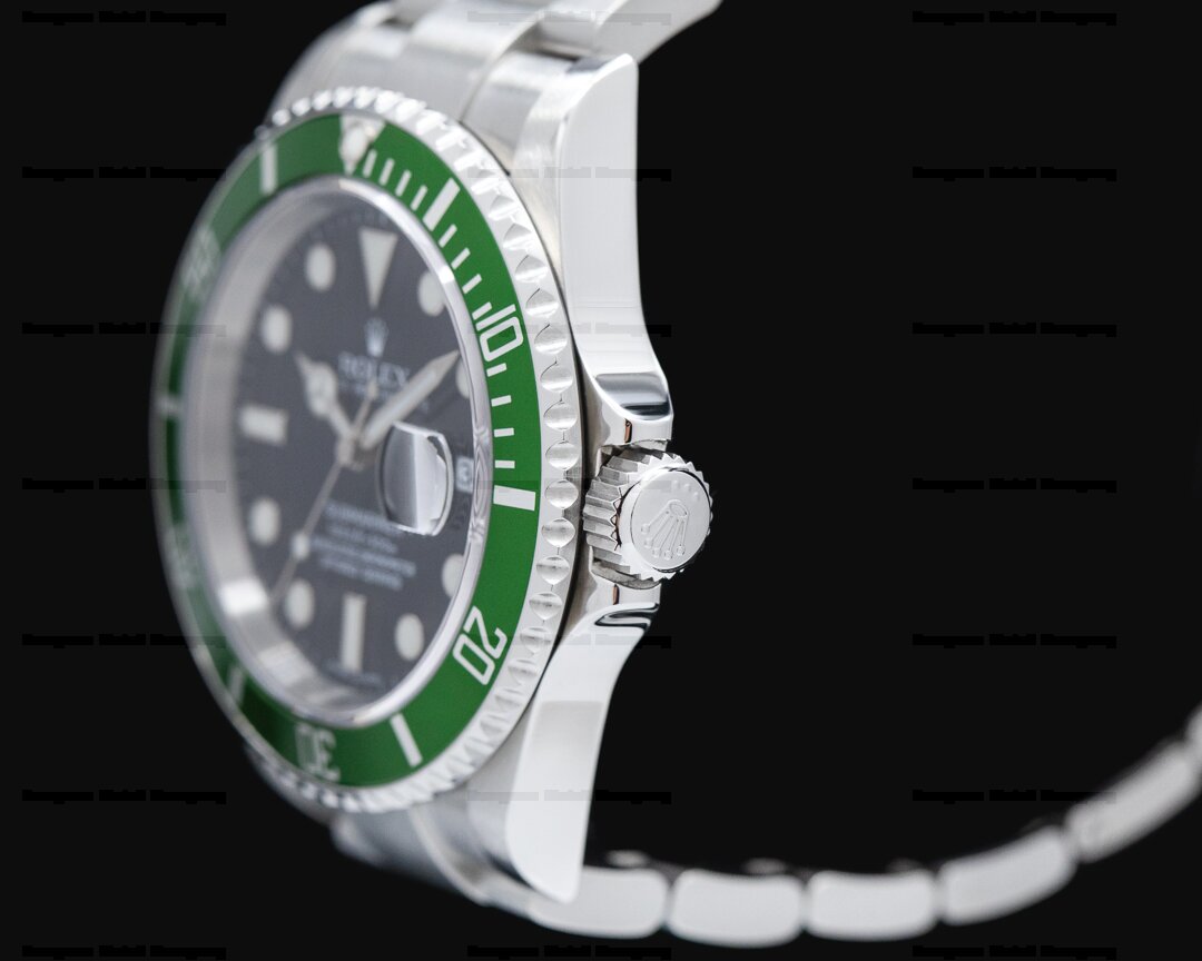 Rolex 16610LV Submariner Kermit 40mm Black Dial Green Ceramic Bezel Oyster  Bracelet SS