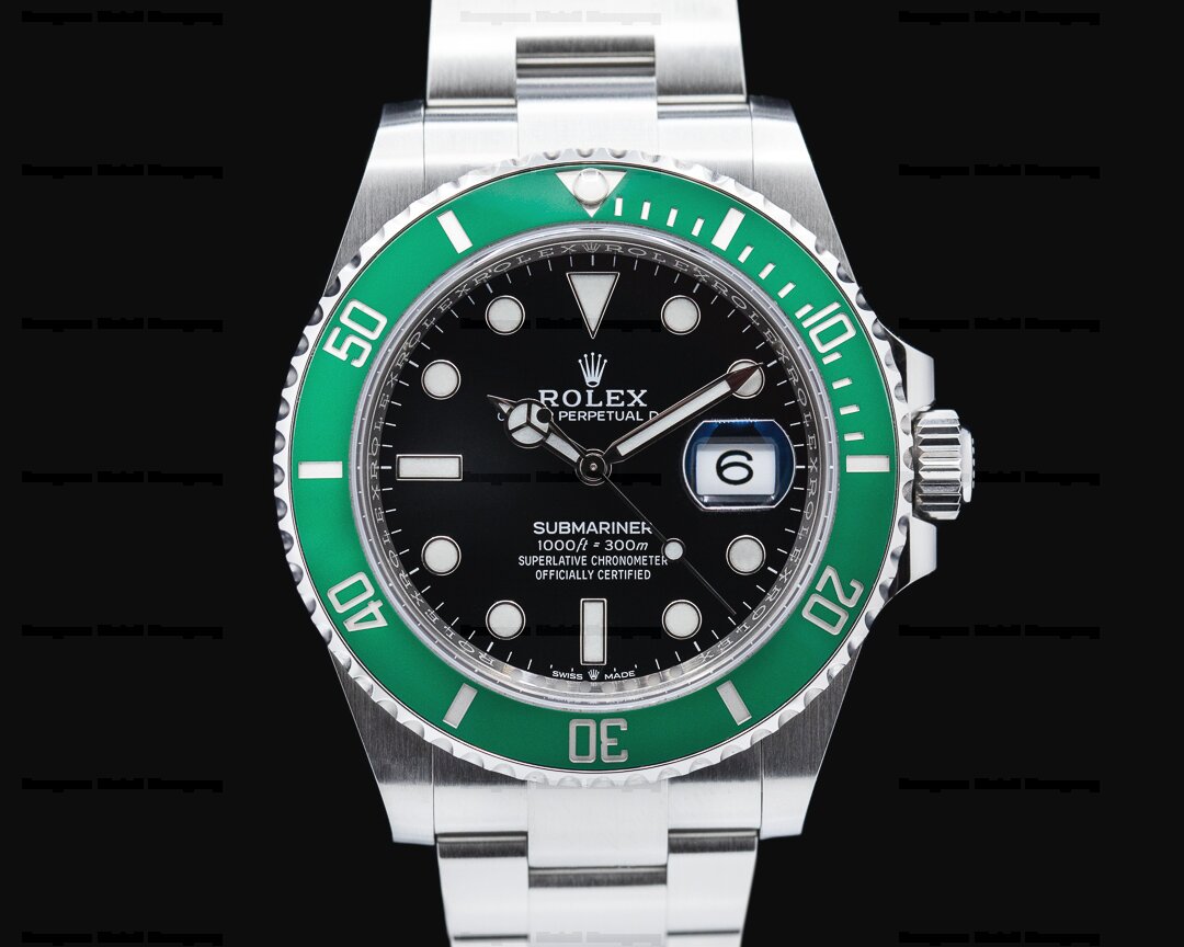 Rolex Submariner 126610LV Date Kermit Steel 41mm-Green Ceramic Bezel-Black  Dial