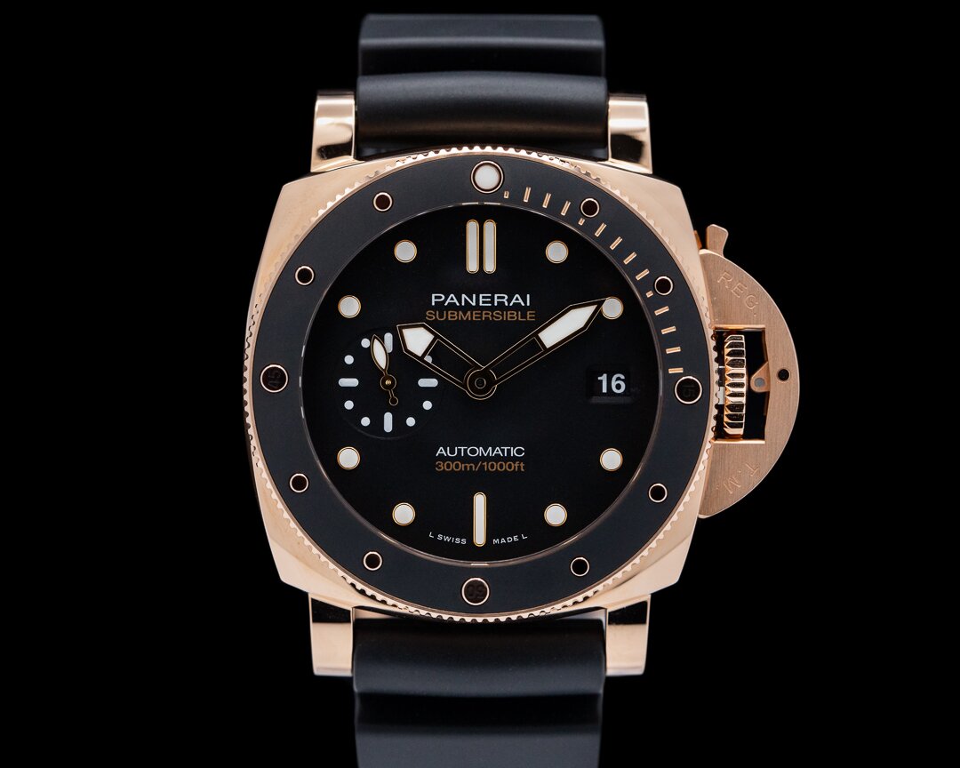 53508 Panerai Luminor Submersible Rose Gold 41.5MM European Watch Company