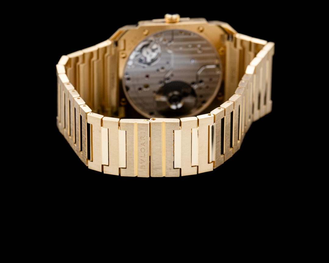 【新品電池交換済】BALENCIAGA TG88 ゴールド デイト 18K Bulgari Diagono Quartz 18k Yellow Gold Black Dial BB33GGD for Sale