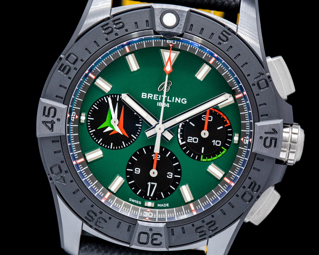 Breitling Venger B01 Chronograph 42 Night Mission Ceramic Green