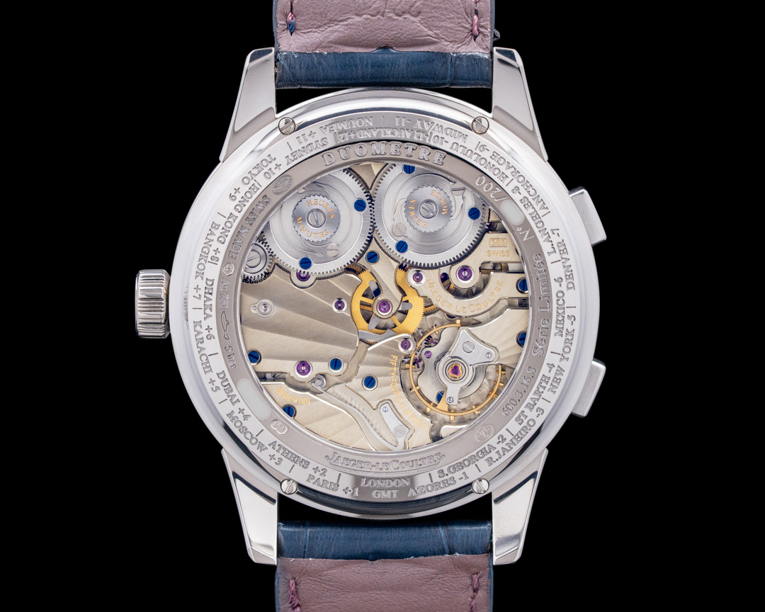 Jaeger-LeCoultre Duometre Unique Travel Time 18K White Gold Silver