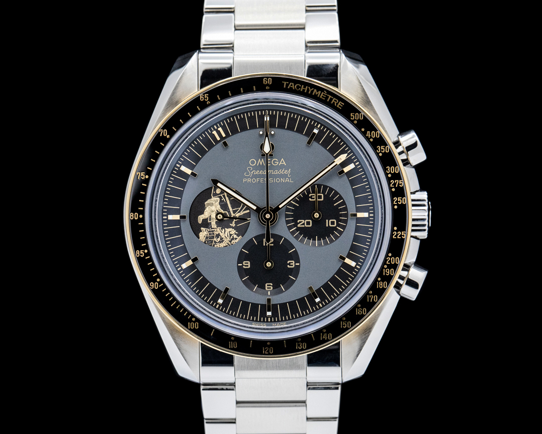 Omega Speedmaster Apollo 11 50th Anniversary SS / 18K YG Gray Dial