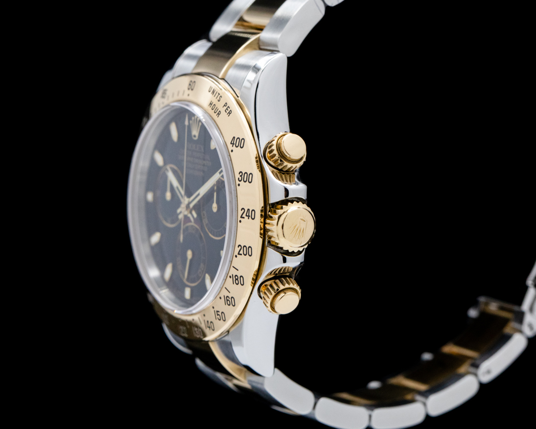 Rolex 116523 Daytona 18k YG / SS Black Dial 116523 for Sale