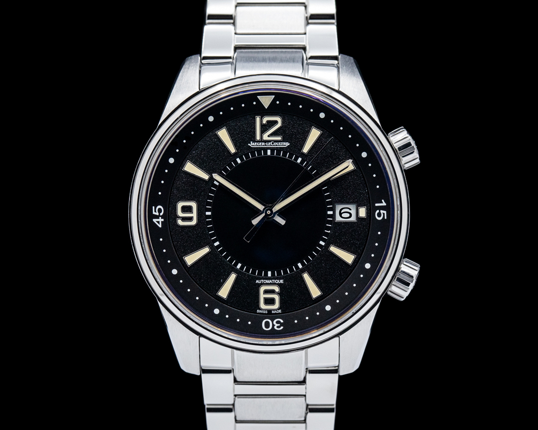 Jaeger-LeCoultre Master Memovox SS Black Dial RARE Q1448470 for