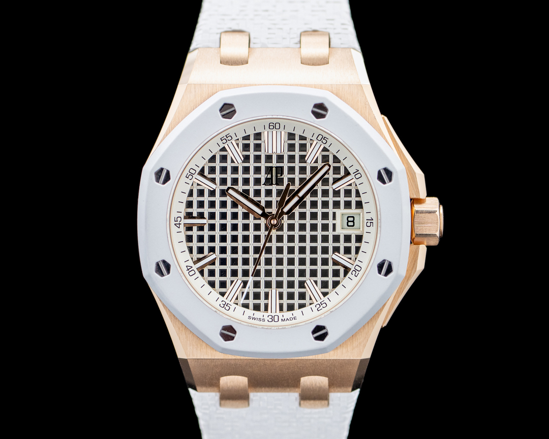 Audemars Piguet Royal Oak Offshore 18K Rose Gold Ivory Dial