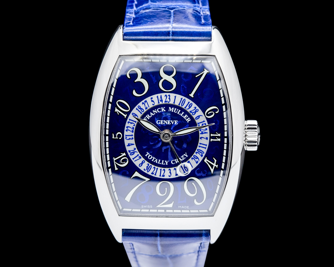 Franck Muller Cintree Curvex Crazy Hours Titanium Blue Dial 7880