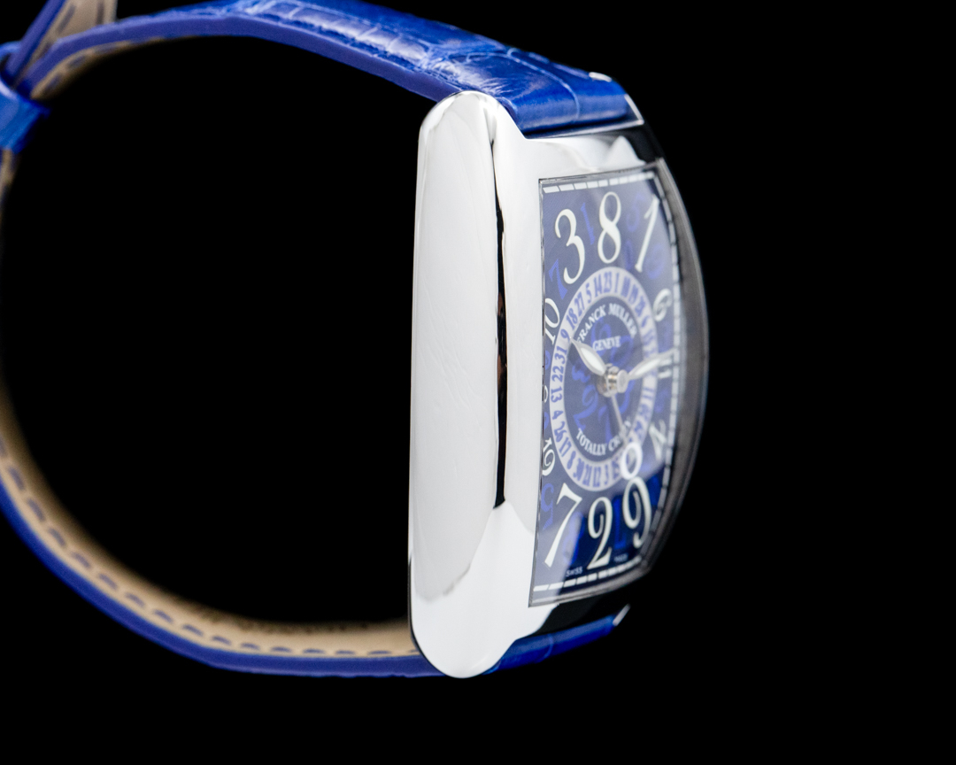 Franck Muller Cintree Curvex Crazy Hours Titanium Blue Dial 7880