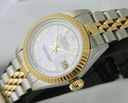 Rolex Datejust 2T with White Roman Dial Ref. 69173