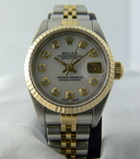 Rolex Ladys Datejust 2T MOP Dial Diamond Markers Ref. 69173