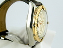 Breitling Chronomat Evolution SS/18k/Strap White Dial Ref. C1335611/A619