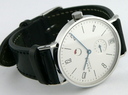 Nomos Tangente Steel w/ power reserve and date Ref. 
