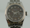 Rolex Oyster Perpetual Ladies Datejust, Black Mother of Pearl Dial Ref. 179174