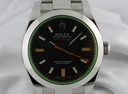 Rolex Milgauss Green Crystal Anniversary Edition Ref. 116400GV