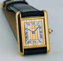 Cartier Must Y.G plated Qtz Ref. 