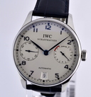 IWC Portugieser 7 Day SS White Dial / Blue Indicators NEW Ref. IW500107