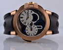 Harry Winston Ocean Dual Time GMT 18K Rose Gold / Rubber Automatic 44MM Ref. 400/MATZ44RL.W