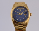 Rolex Day-Date President 18K Yellow Gold Blue Dial Acrylic Crystal 1971 Ref. 1803