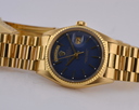 Rolex Day-Date President 18K Yellow Gold Blue Dial Acrylic Crystal 1971 Ref. 1803