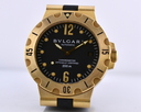 Bulgari Diagano Professional Acqua Automatic Black Dial 18K Yellow Gold 38MM Ref. SD38G 