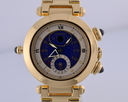 Cartier Pasha Alarm Moon 18K Yellow Gold Bracelet Quartz 38MM Ref. 30011