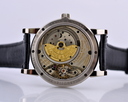 A. Lange and Sohne Saxonia Annual Calendar 18 White Gold Silver Dial 38.5MM Ref. 330.026