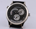 Jaeger LeCoultre Master Geographic 18K White Gold Grey / Silver Dial 38MM Ref. Q1423470