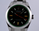 Rolex Milgauss Green Crystal Anniversary Edition M Series (2007) 40MM Ref. 116400GV