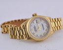 Rolex Datejust President Ladies 18K Yellow Gold White Roman W Series (1995) Ref. 69178