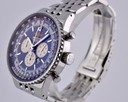 Breitling Navitimer Heritage Flyback Chronograph Blue Dial SS Ref. A35350