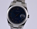 Rolex Datejust Blue Jubilee Roman Dial Oyster Bracelet 37MM Ref. 116200