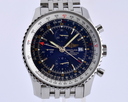 Breitling Navitimer World Chronograph GMT SS Blue Dial Ref. A24322