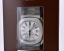 Patek Philippe Nautilus Chronograph White Dial SS UNWORN Ref. 5980/1A-019