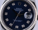 Rolex Datejust SS Jubilee Blue Diamond Dial Ref. 116234